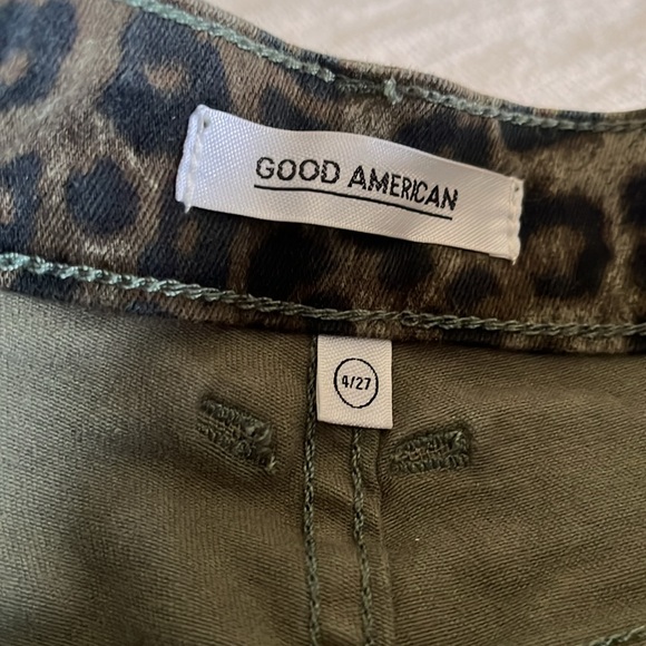 Animal print jean shorts Sz4 - Picture 3 of 6